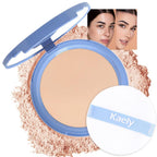 evpct Kaely Oil Control Pressed Face Powder Get Smooth Flawless Fine Lines and Lightweight Finishing Foundation Control Shine Long Lasting Waterproof Face Setting Powder Cosmetic 130 True Beige