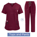 Women's Medical Scrub Uniform Set