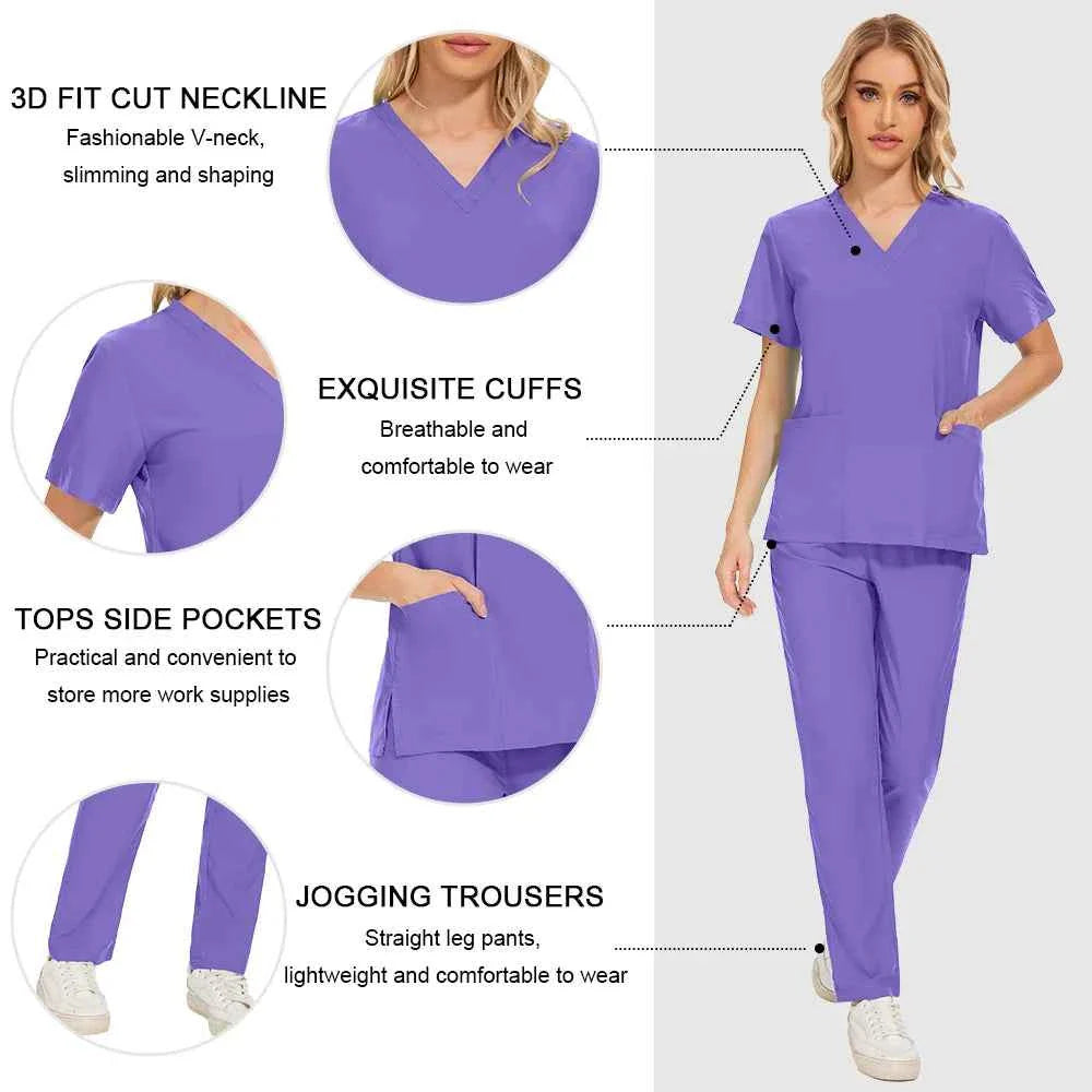 Women's Medical Scrub Uniform for Health Professionals