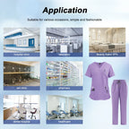 Women's Medical Scrub Uniform Set