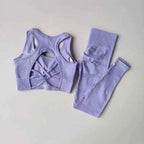 2PCS Women's Sports Bra & Leggings Yoga Set