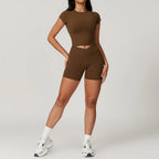 Women's 2-Piece Yoga Set: Crop Top & Leggings