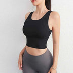 Women's Sport Fixed Chest Pad Athleisure Bra