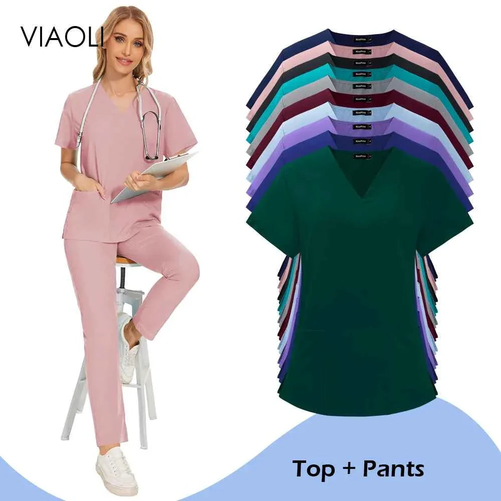 Women's Medical Scrub Uniform for Health Professionals