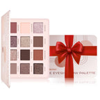 Lamora Nude Eyeshadow Palette Makeup - 12 Neutral Pigmented Matte & Shimmer Shades - Travel Size Eye Shadow With Mirror